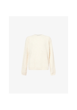 Mens Percival Melville Cable-Knit Wool-Blend Jumper