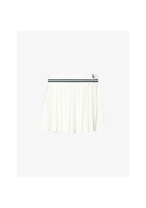 Womens Sporty & Rich Abigail Pleated Woven Mini Skirt