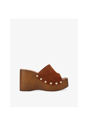 Womens KG Kurt Geiger Rua Suede Wedges