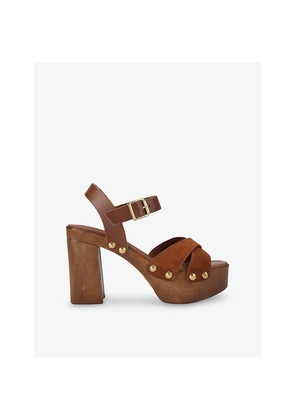Womens KG Kurt Geiger Festa Suede Platform Sandals
