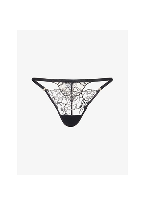 Womens Bluebella Rosalie Embroidered Lace Thong