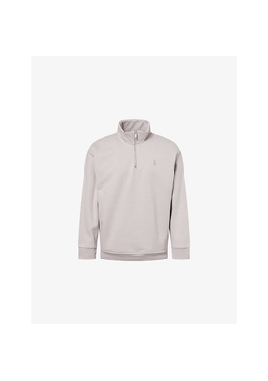 Mens Club Collective Half-Zip Cotton-Blend Sweatshirt