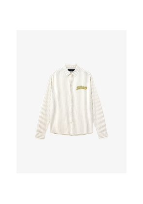 Mens Allsaints Samuel Logo-Patch Cotton Shirt