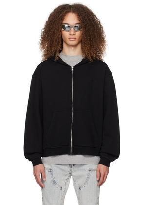 We11done Black Zip-Up Hoodie