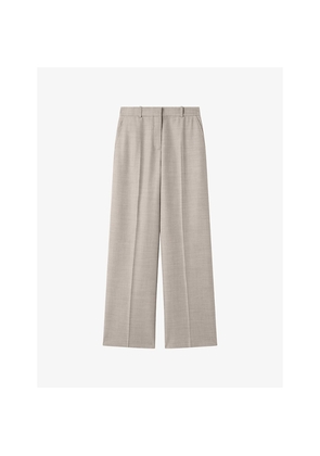 Womens Joseph Hawley Wide-Leg Tailored Wool Trousers
