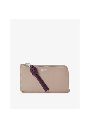 Womens Loewe Knot Coin Leather Card Holder