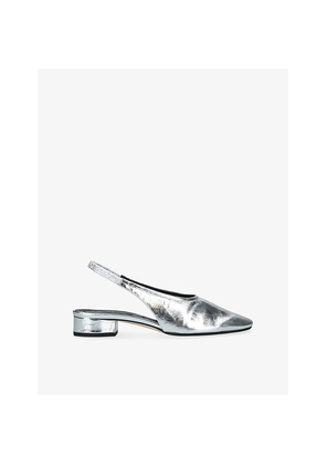 Womens Aeyde Dua Slingback Leather Flats