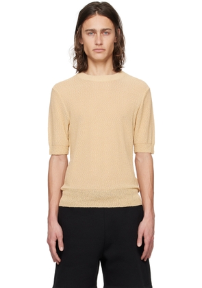 AMI Paris Beige Semi-Sheer T-Shirt