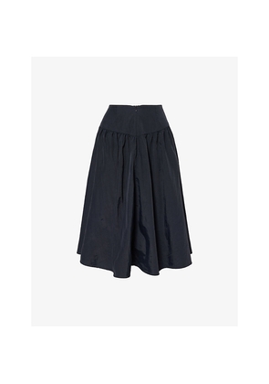 Womens Peachy Den Deba Zipped Midi Skirt