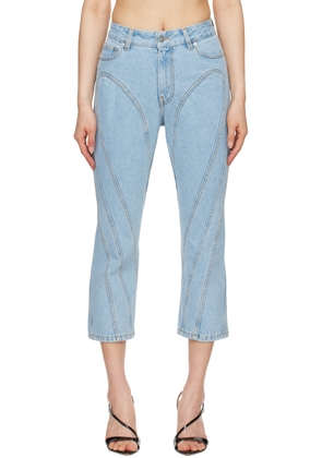 Mugler Blue Capri Jeans