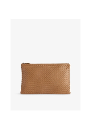 Womens Reselfridges Pre-Loved Bottega Veneta Intrecciato Leather Clutch Bag