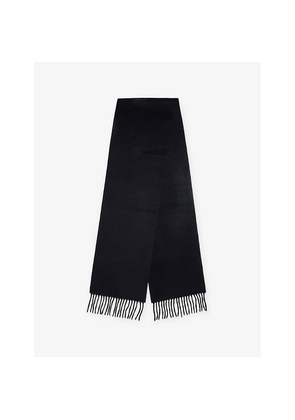Mens Sunspel Fringe Brushed Cashmere Scarf