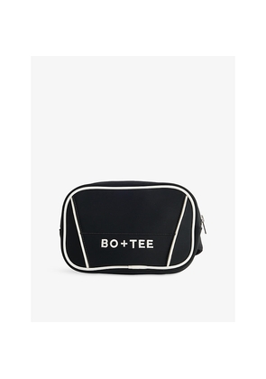 Womens Bo+Tee Logo-Print Soft Shell Waist Bag