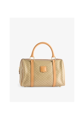 Womens Reselfridges Pre-Loved Celine Vintage Boston Coated Canvas Top Handle Bag