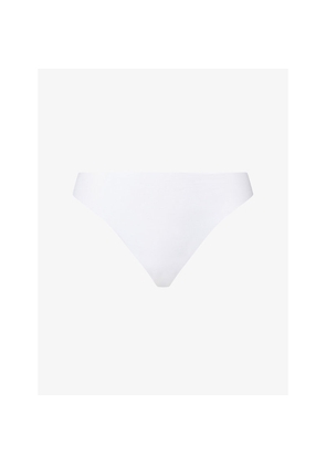 Womens Hanro Invisible Mid-Rise Stretch-Cotton Thong