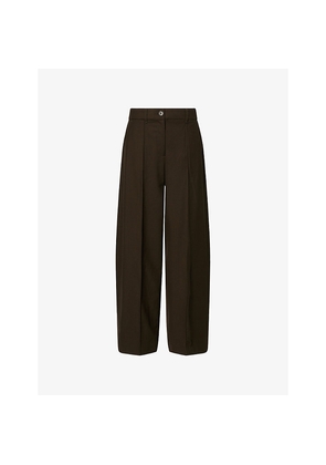 Womens Me And Em Pin-Tuck Taper Woven Trousers
