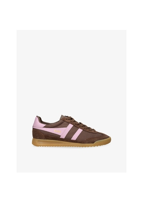 Womens Gola Tornado Woven and Suede Trainers