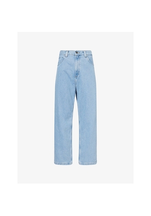 Mens Carhartt WIP Brandon Wide-Leg Denim Jeans
