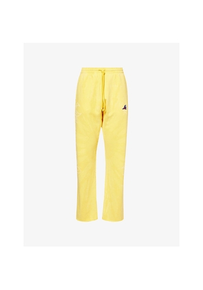 Mens Hellstar Mad Sun Straight-Leg Cotton-Jersey Jogging Bottoms