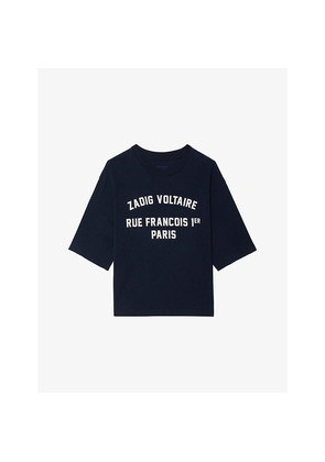 Womens Zadig&Voltaire Taida Relaxed-Fit Cotton-Jersey T-Shirt