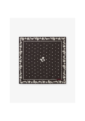 Womens Claudie Pierlot Printed Square Silk Scarf