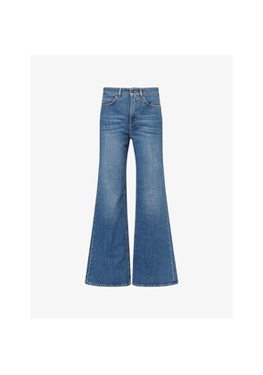 Womens Me And Em Wide Kick-Flare Denim Jeans