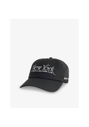 Womens Sporty & Rich Ny 94 Embroidered Cotton Baseball Cap
