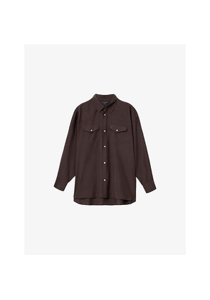 Mens Allsaints Pickett Relaxed-Fit Woven Shirt