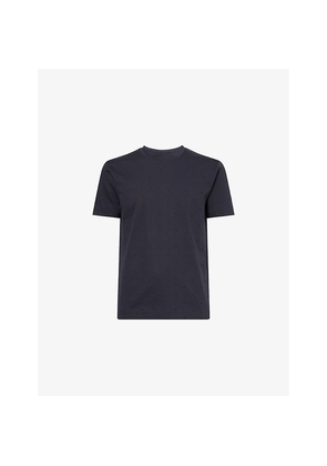 Mens Emporio Armani Eagle-Embossed Cotton T-Shirt