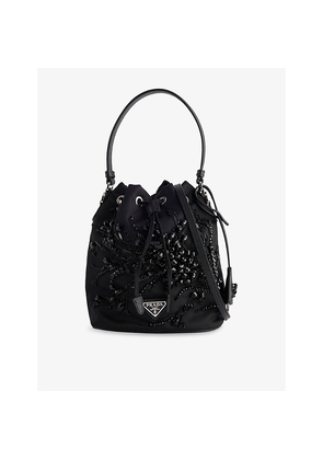 Womens Reselfridges Pre-Loved Prada Beaded Bucket Bag
