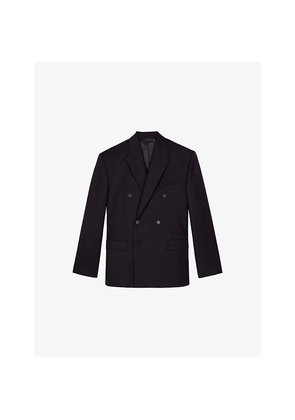 Mens The Kooples Double-Breasted Peak-Lapel Wool Blazer
