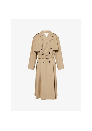 Womens Weekend Max Mara Giunchi Double-Breasted Cotton-Blend Trench Coat