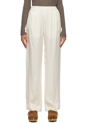 See by Chloé Off-White Pinched Seams Lounge Pants