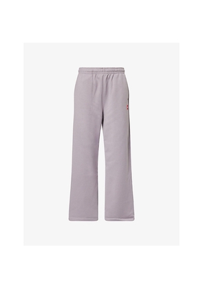 Womens The North Face Red Box Wide-Leg Cotton-Blend Jogging Bottoms