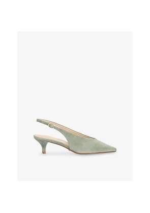 Womens Dune Credibility Slingback Suede Courts