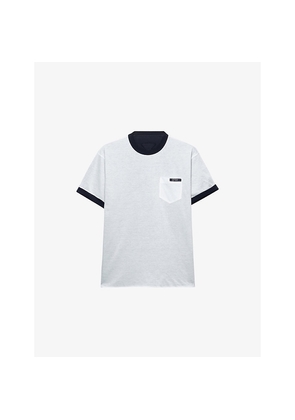 Mens Prada Reversible Cotton-Jersey T-Shirt