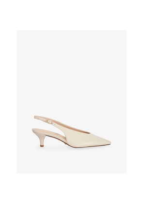 Womens Dune Credibility Slingback Leather Courts