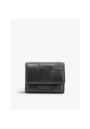 Womens Bottega Veneta Intrecciato Leather Wallet