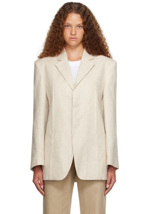 JACQUEMUS Beige Le Chouchou 'La Veste D'Homme' Blazer