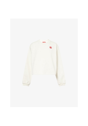 Womens The North Face Red Box Round-Neck Cotton-Blend Sweatshirt