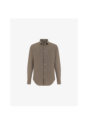 Mens Boggi Slim-Fit Regular-Fit Stretch-Twill Shirt