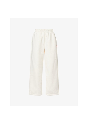 Womens The North Face Red Box Wide-Leg Cotton-Blend Jogging Bottoms