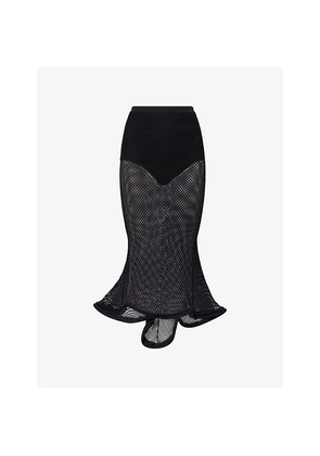 Womens Givenchy Sculptural Mesh Maxi Skirt