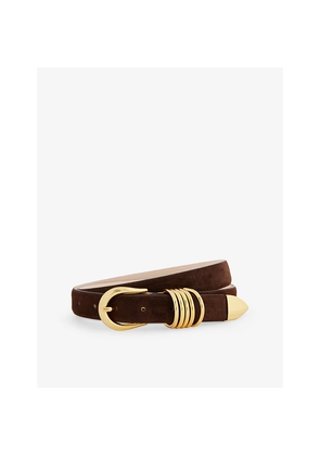 Womens Dehanche Hollyhock Suede Belt