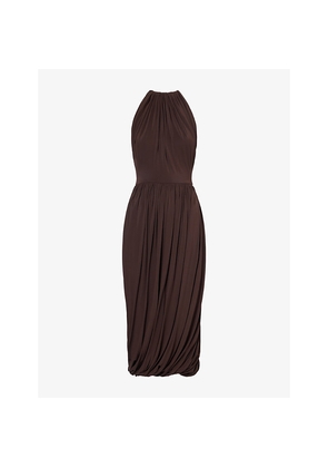 Womens Alaia Twisted Sleeveless Jersey Midi Dress