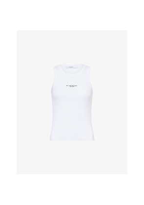 Womens Givenchy Logo-Print Ribbed Cotton-Jersey Tank Top
