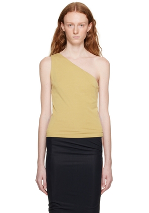 THIRD FORM Khaki Form One Shoulder Tank Top