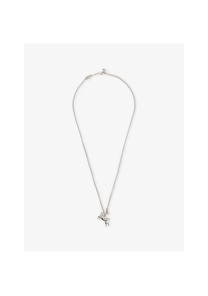 Mens Vivienne Westwood Man. Cheval Platinum-Plated Silver Pendant Necklace