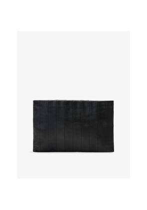 Womens Allsaints Bettina Panel Leather Clutch