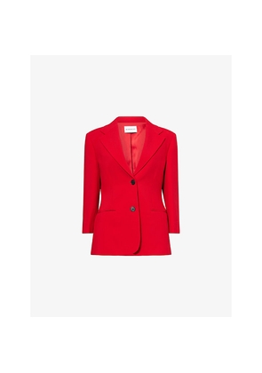 Womens Givenchy Single-Breasted Woven Blazer